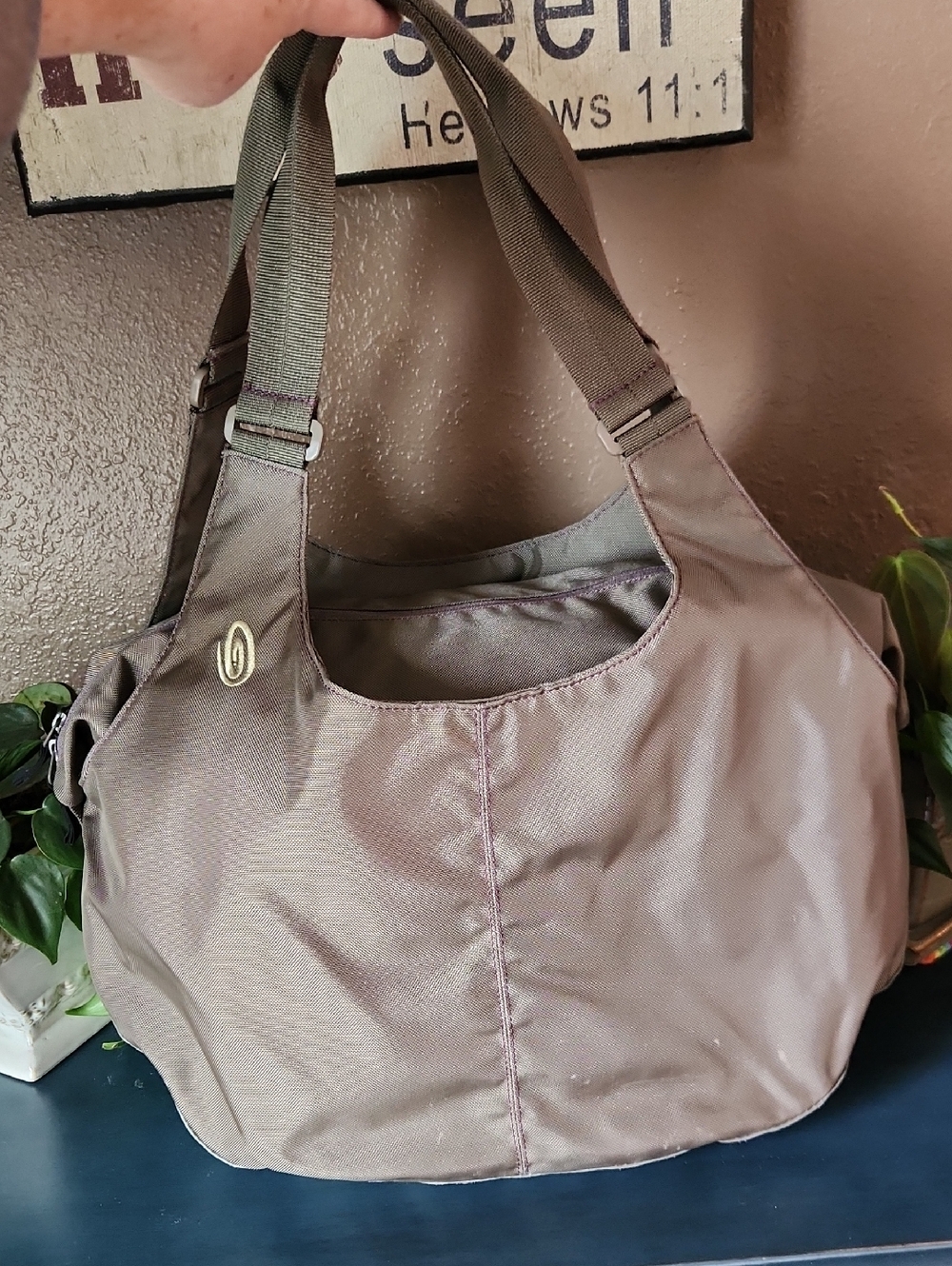 Timbuk2 Taupe Shoulder Tote Bag Large Travel Bag